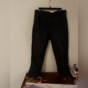 American Eagle black mom jeans